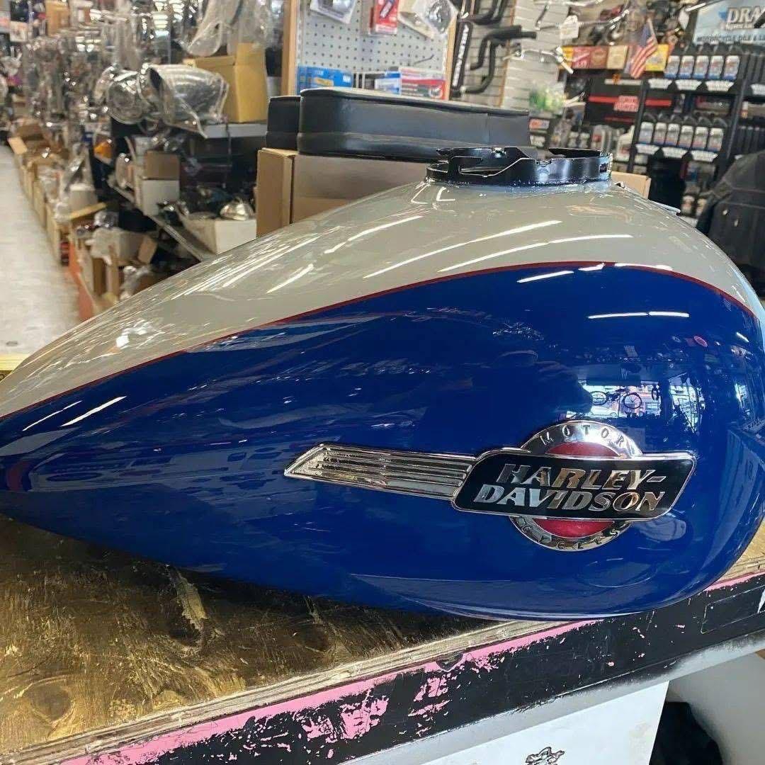 Billiard blue Gray Gas Tank 4 Billiard blue Gray Gas Tank
