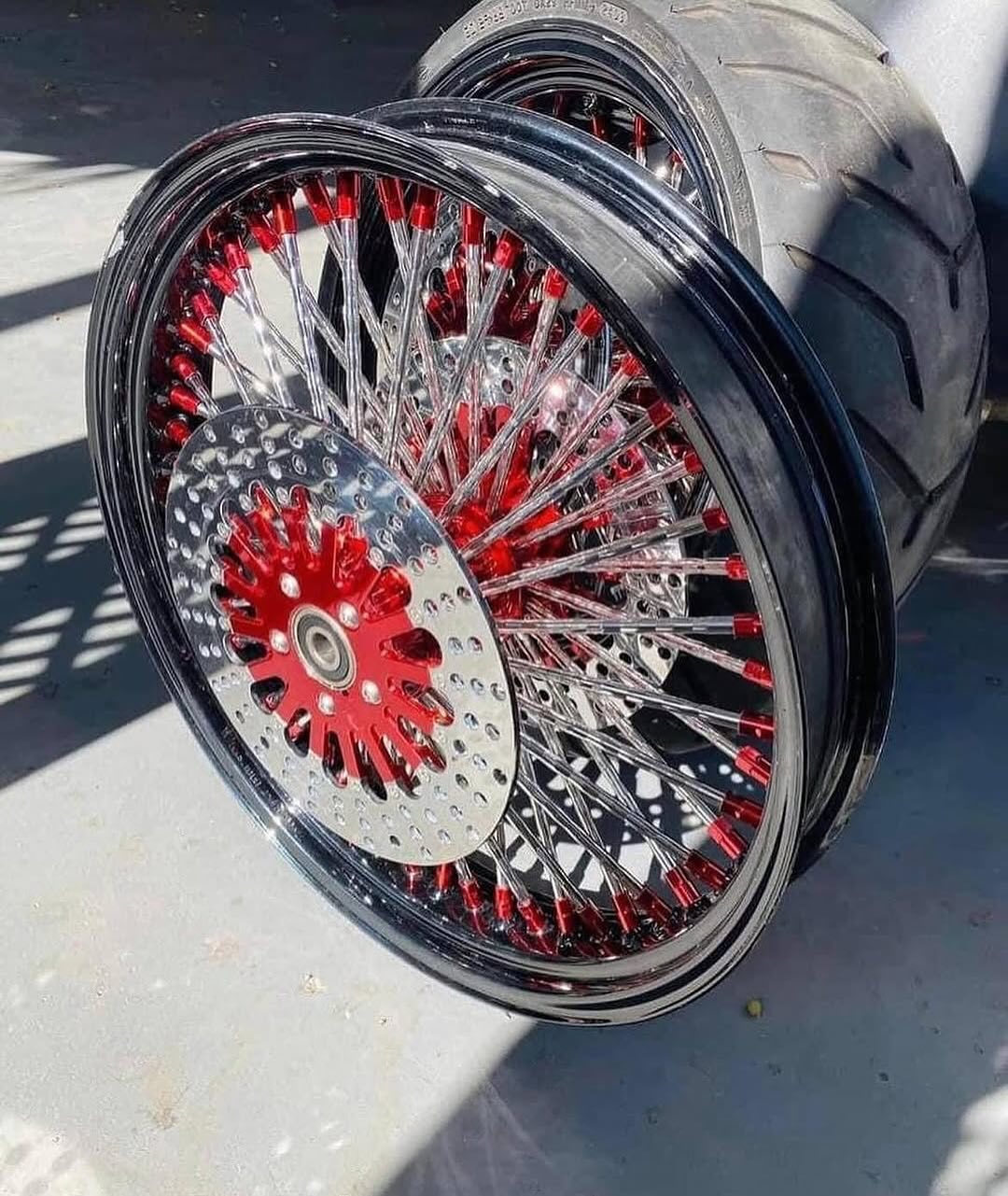 Harley chopper fat spoke wheels - HENRY GAGES PARTS