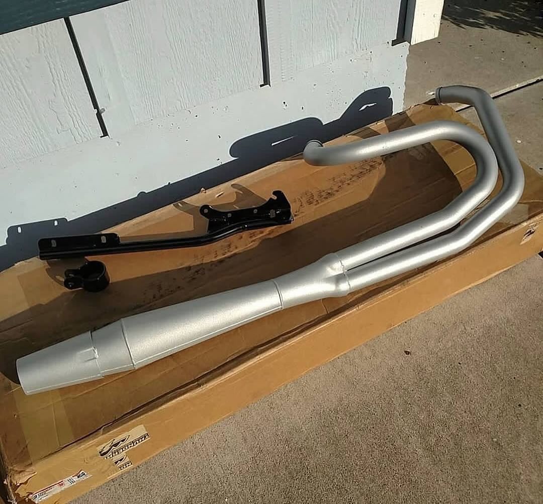 High temp powder coated thunder header twin cam dynas. 99 to 05