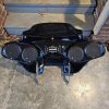Reckless batwing fairing with Sony stereo and speakers.